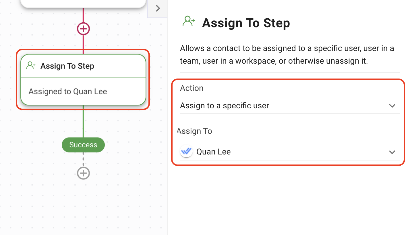 how to configure the Assign To Step to auto-assign Contacts to a dedicated agent.