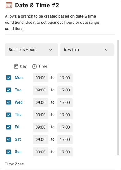 gif mostrando cómo utilizar el paso de fecha y hora en un flujo de trabajo