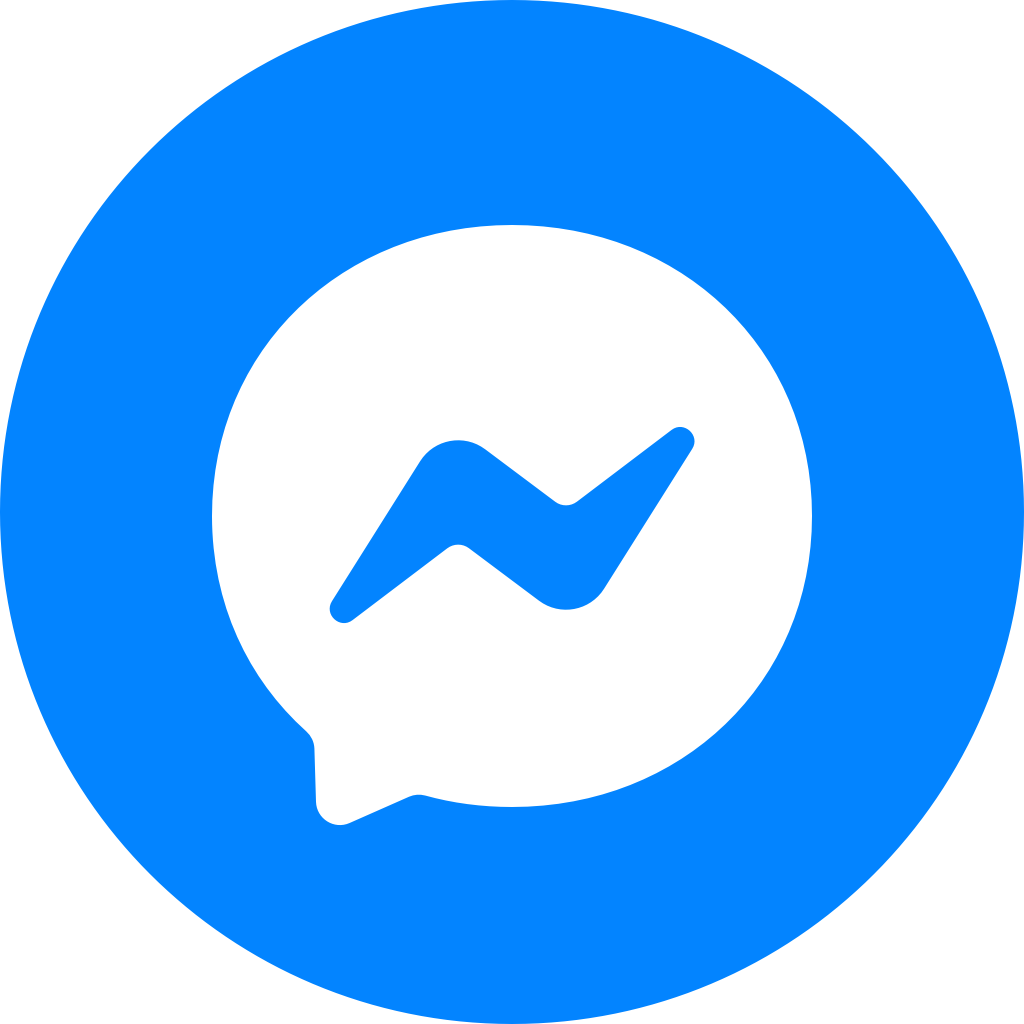 El logotipo de Facebook Messenger