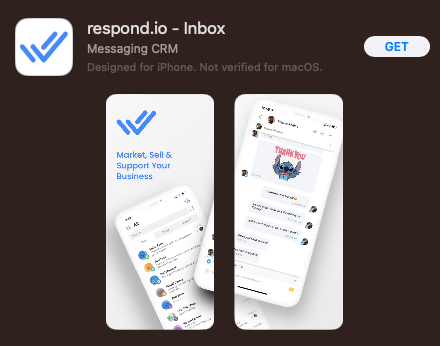 Downloading respond.io Mobile App