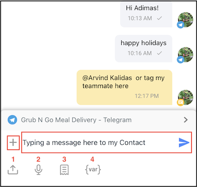 Visualización y envío de mensajes - Consola de mensajería