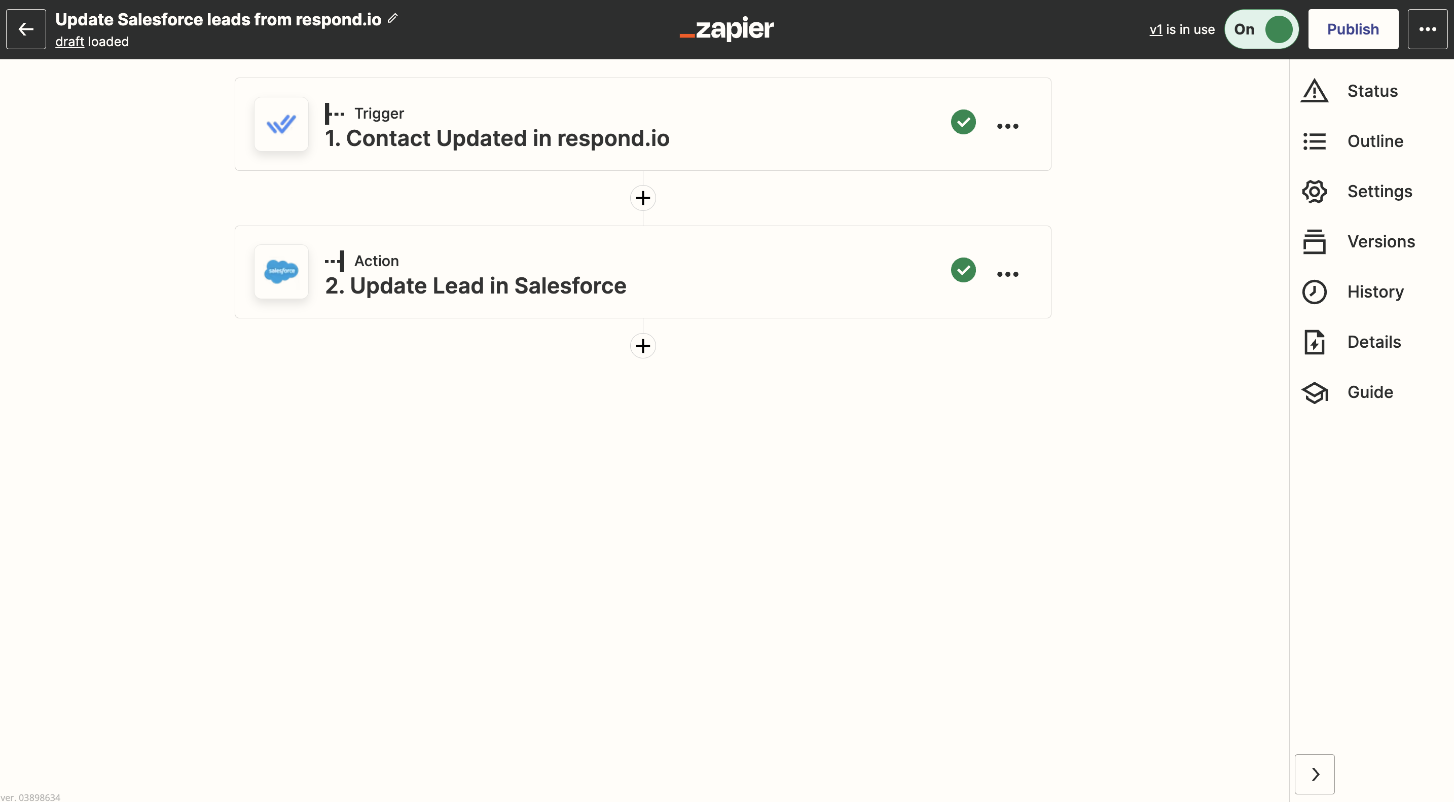 Actualizar clientes de Salesforce desde la plantilla de respuesta