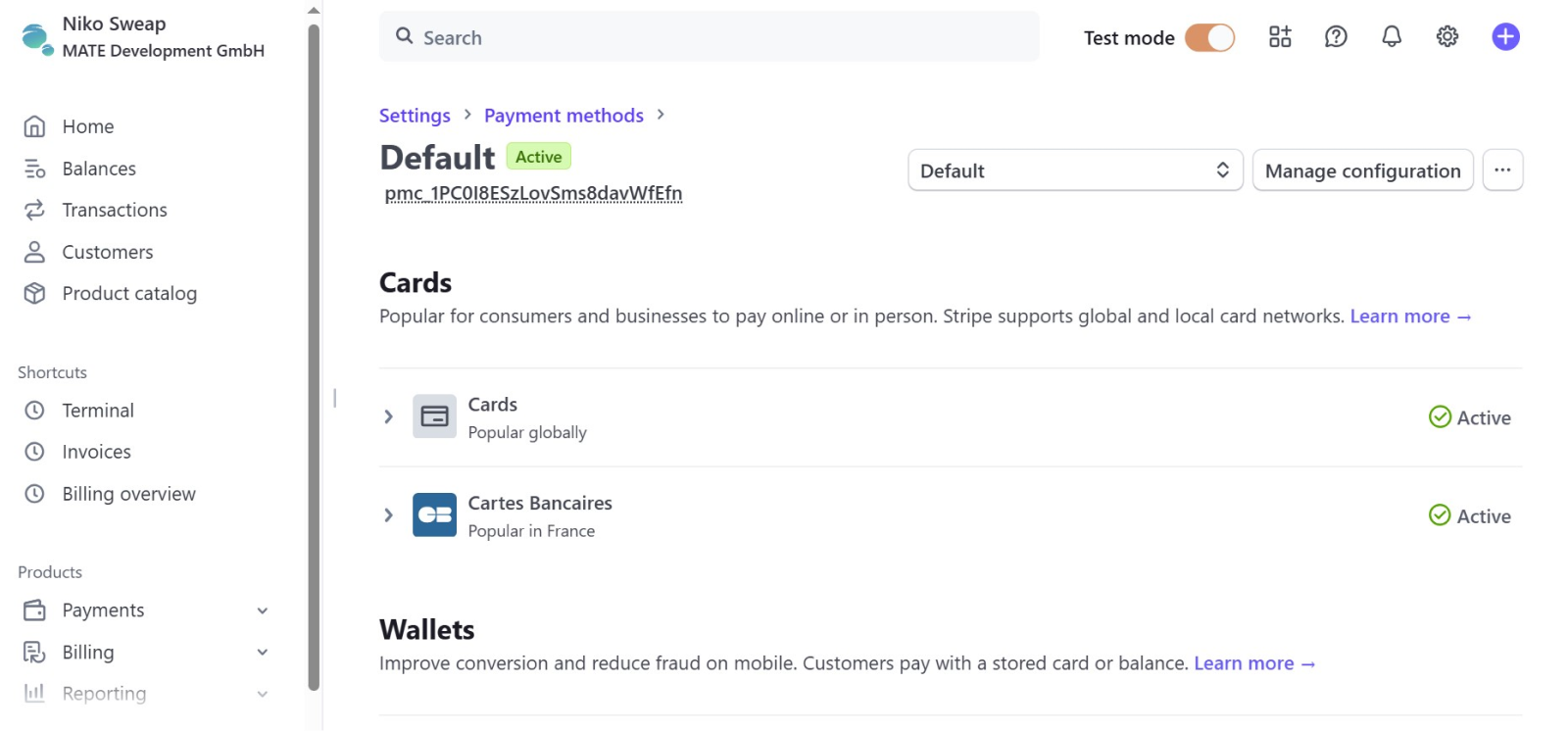 Stripe Payment Methods