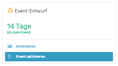 Event Status - Enwurf