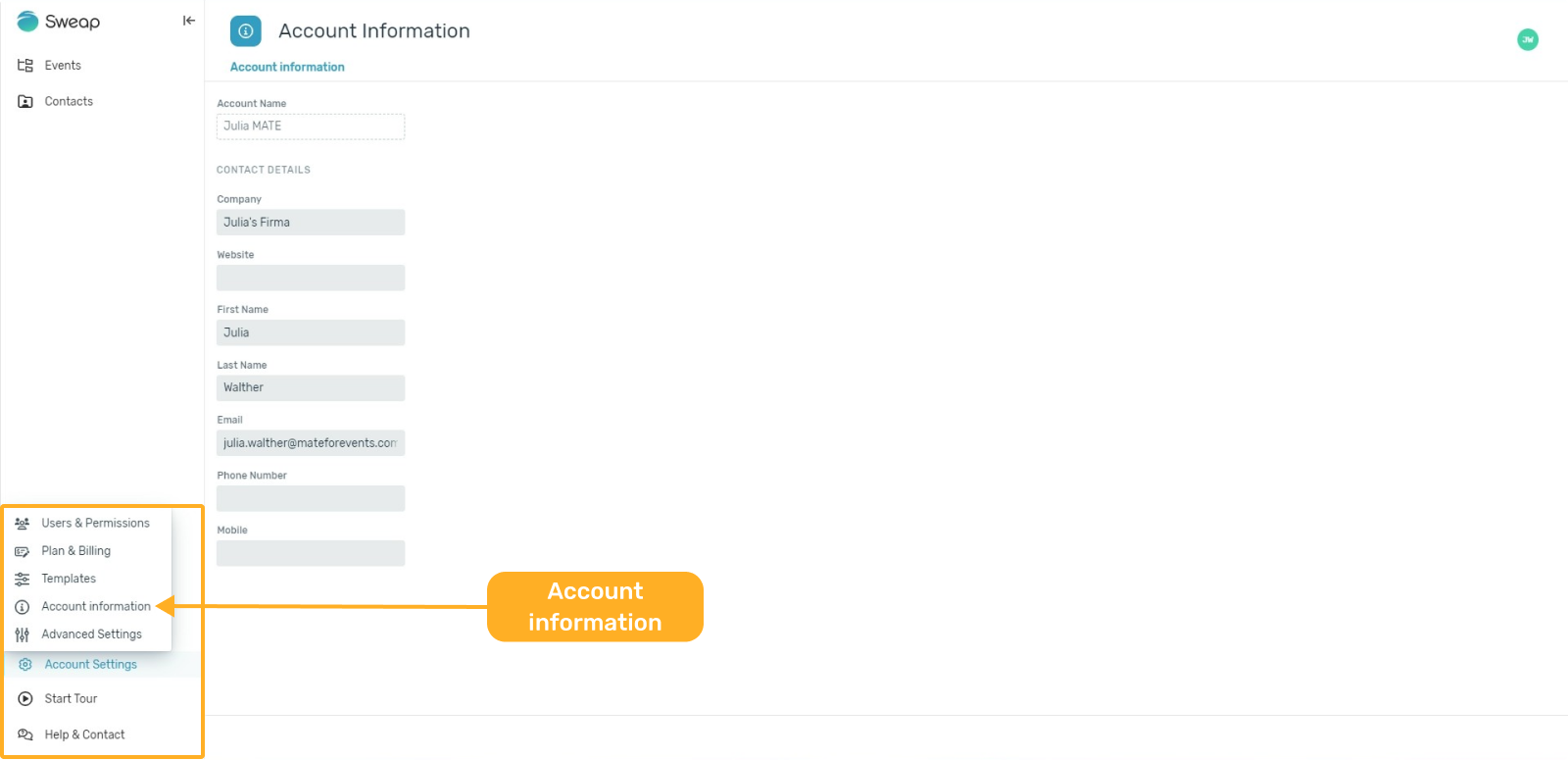 Account Settings