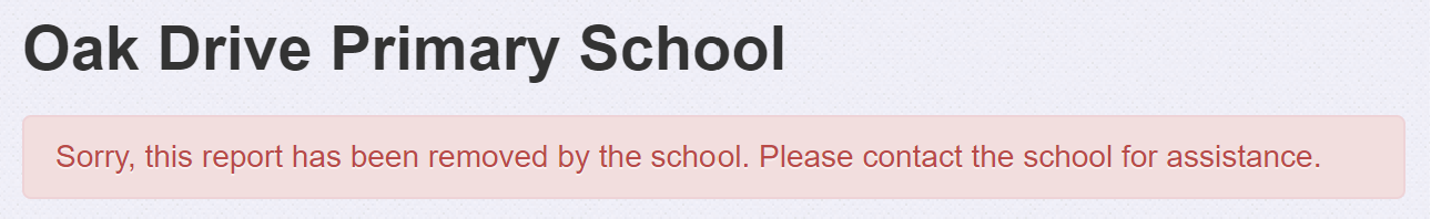 report removed