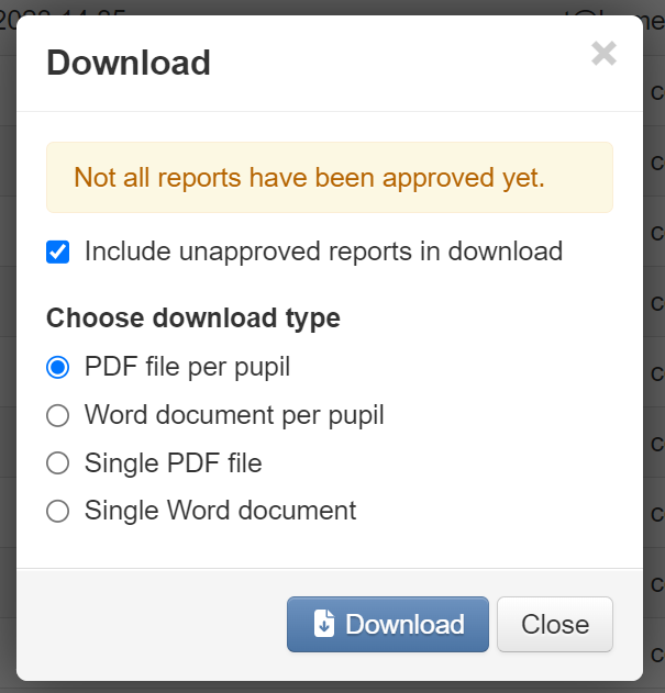 download reports