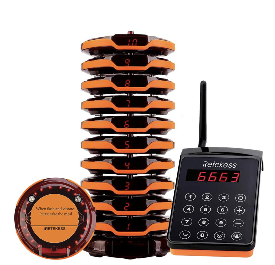 Hardware-Übersicht des Retekess TD156 Pagersystems