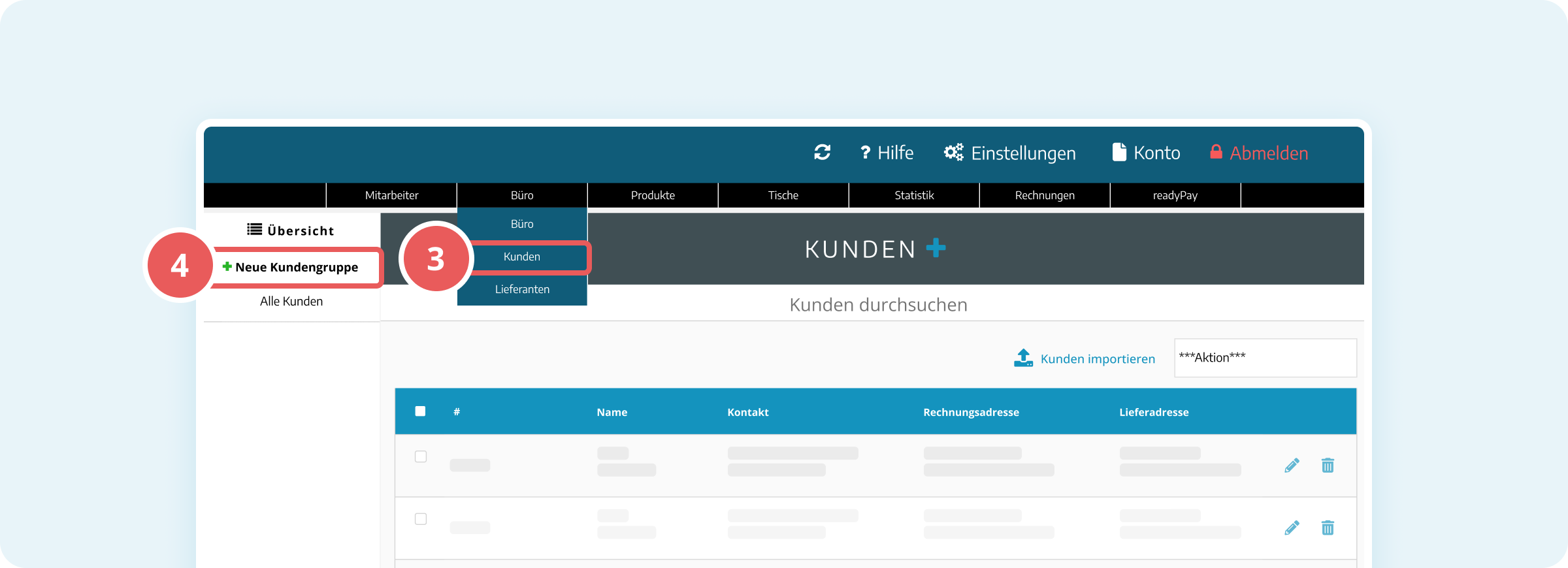 Neue Kundengruppe in der Verwaltungsoberfläche hinzufügen