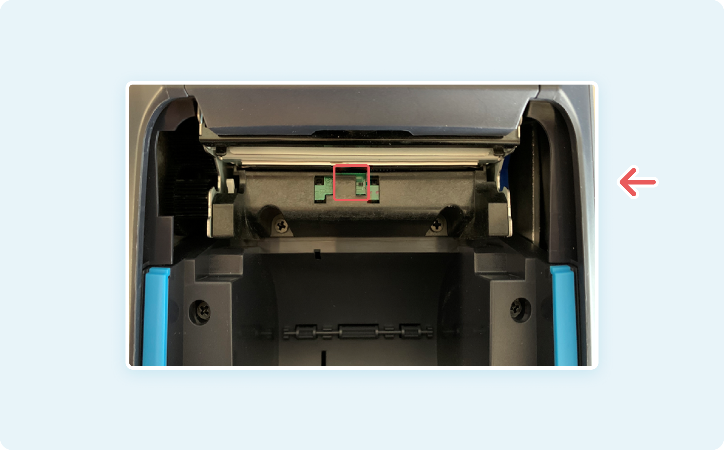 Sensor-Position im readyMax-Drucker