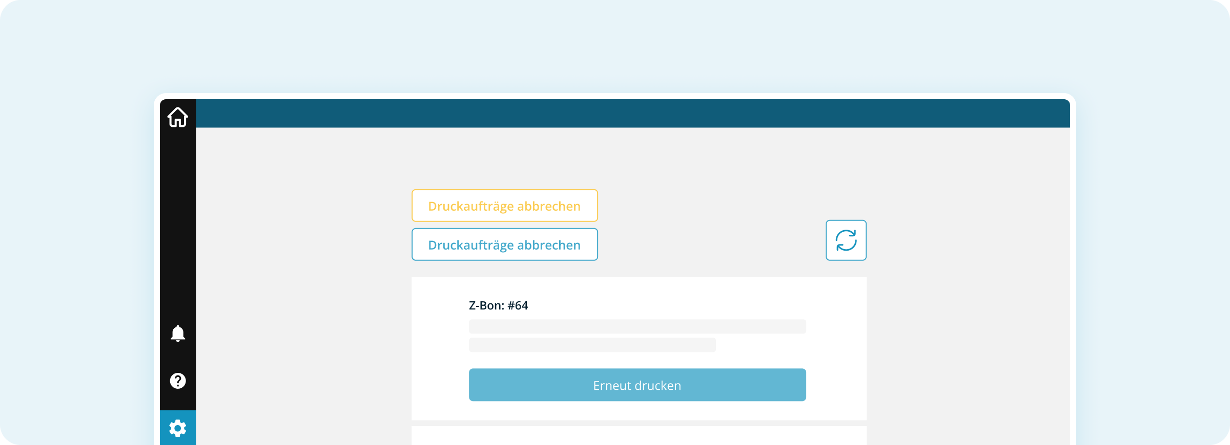 Druckaufträge: Verfügbare Aktionen