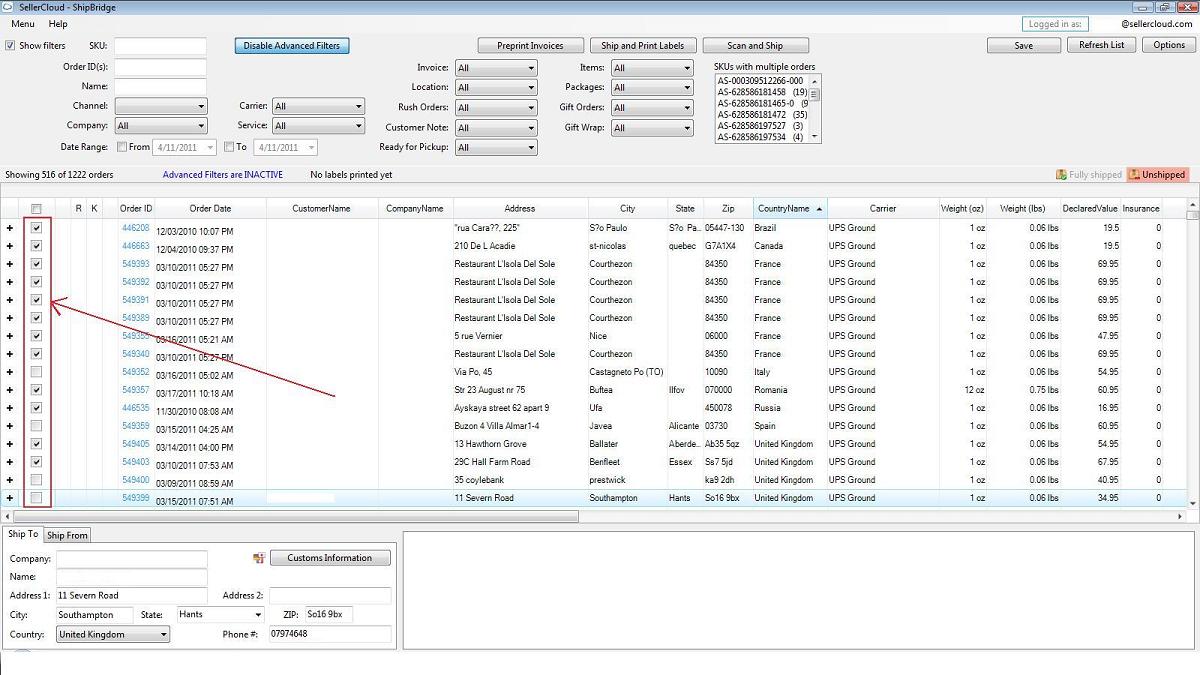 Ups Batch File Template