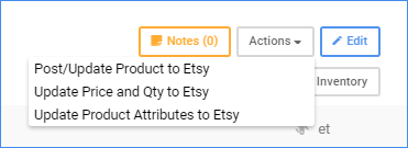 sellercloud product details etsy properties actions menu