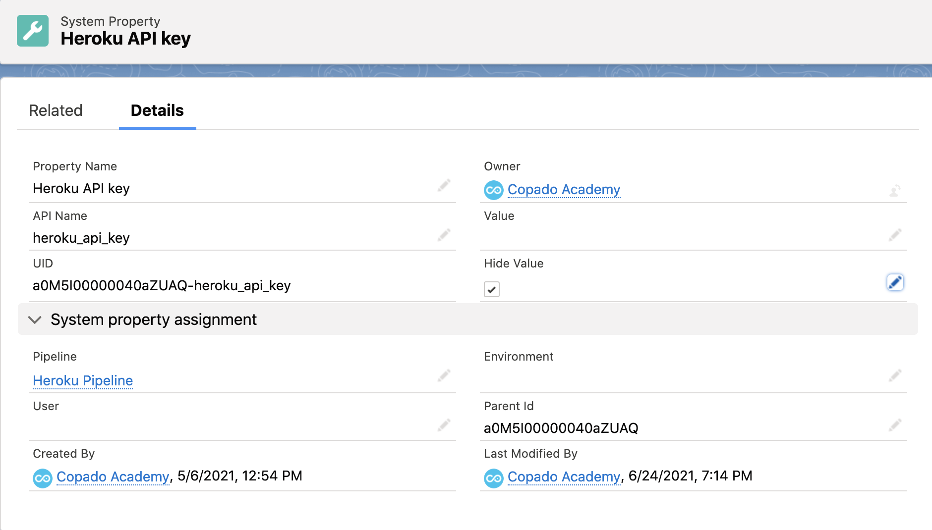 How to Create a System Property Copado Solutions Documentation