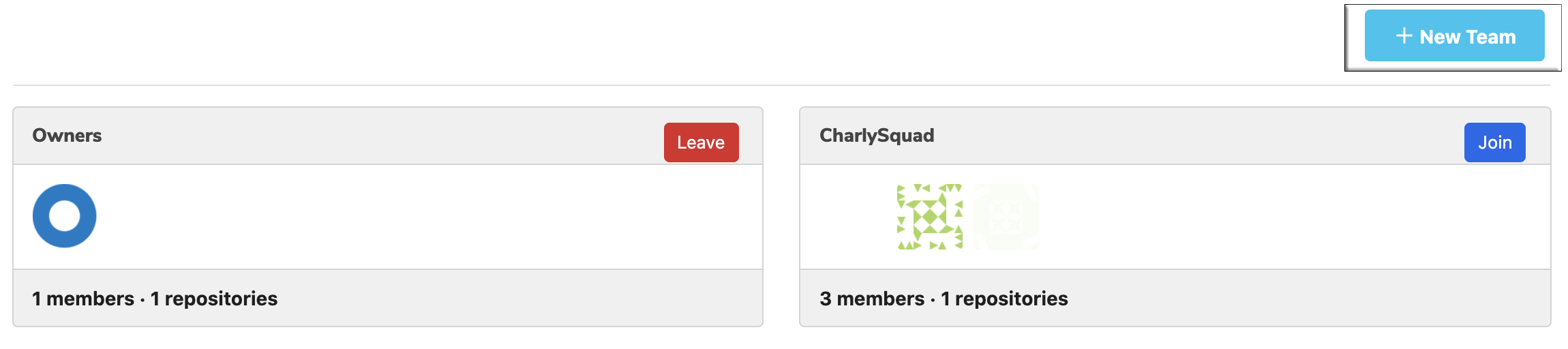 Create New Team