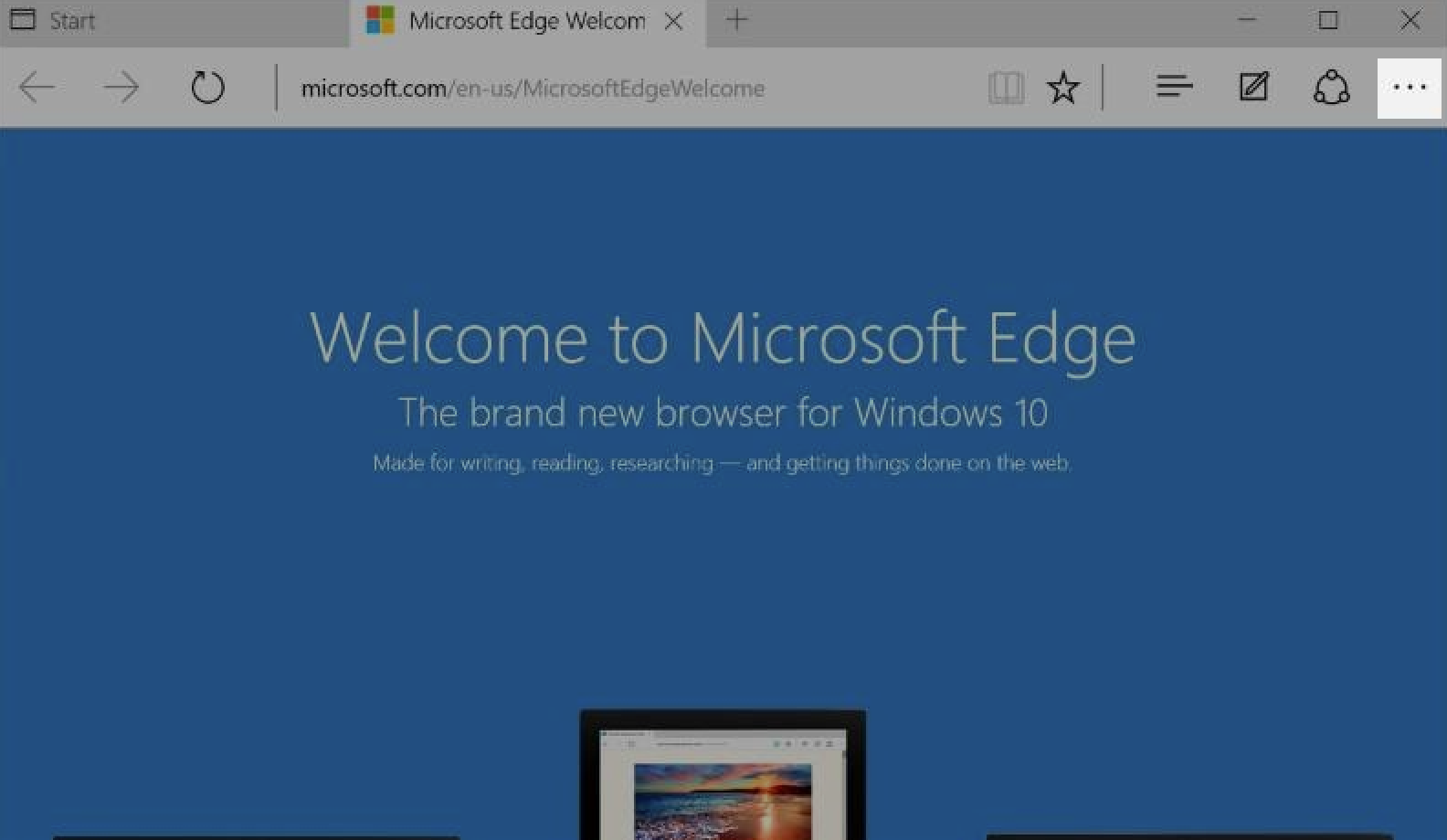 Clearing your browser cache in Microsoft Edge