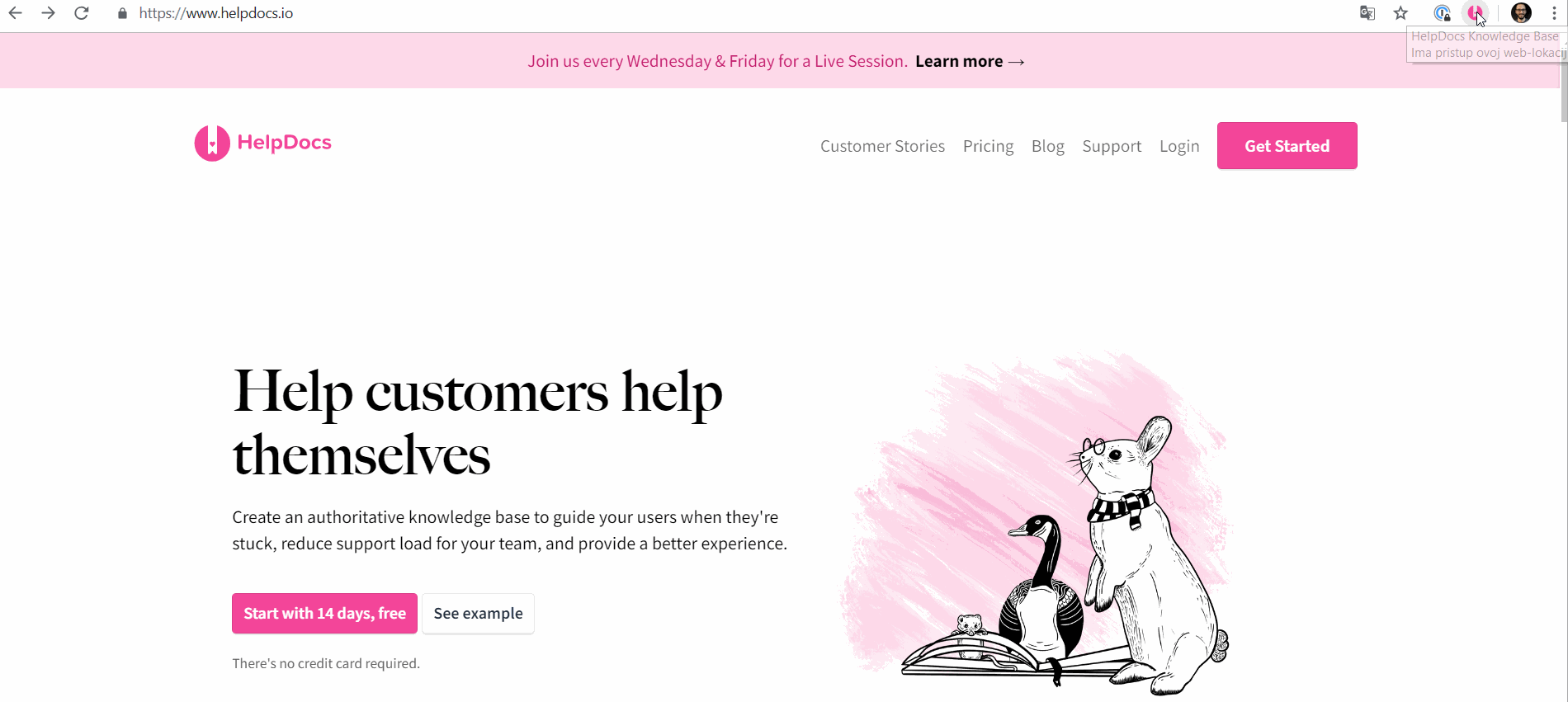 Showing steps to find the link to a specific part of an article