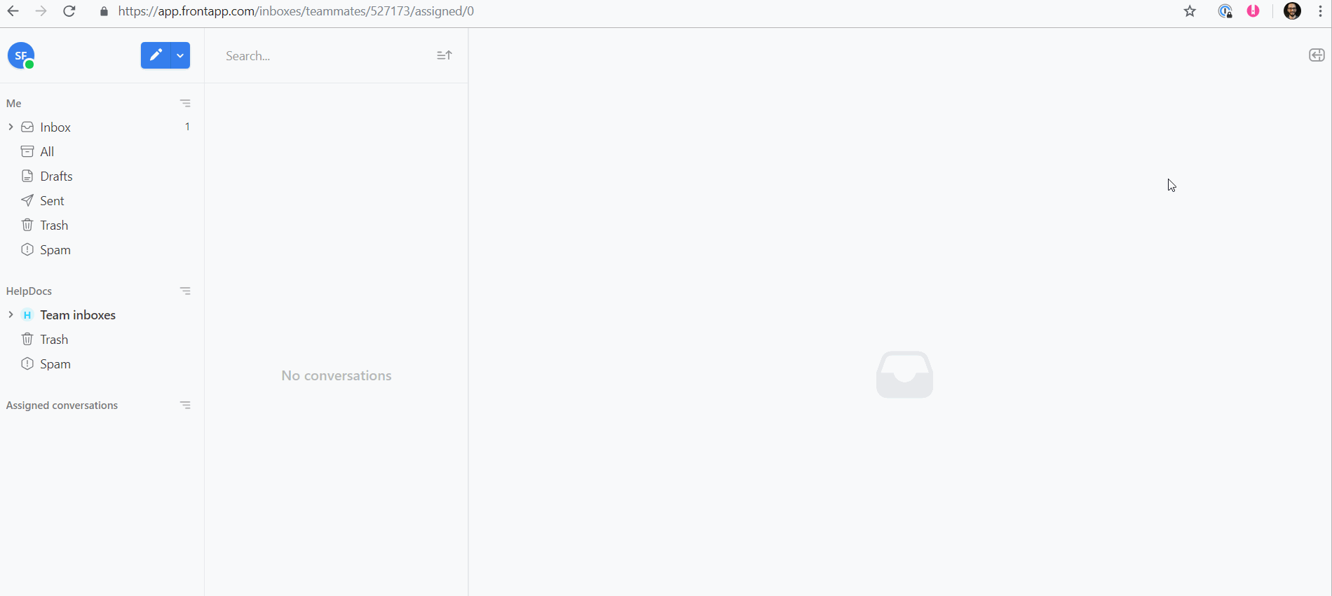 Showing how to copy a link using the HelpDocs Front plugin