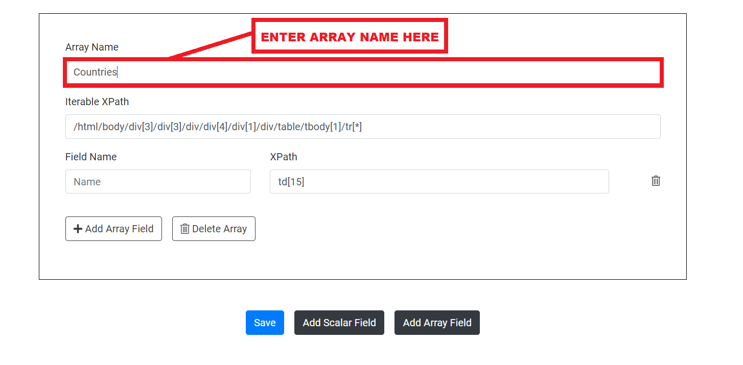 Array Name