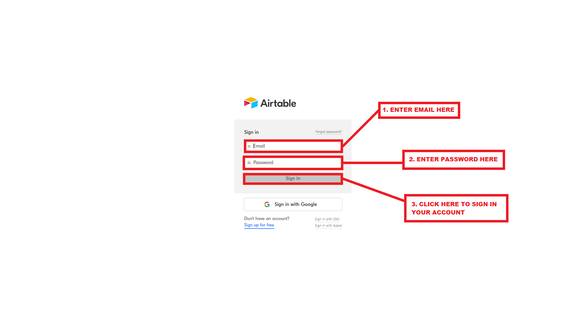 airtable com login