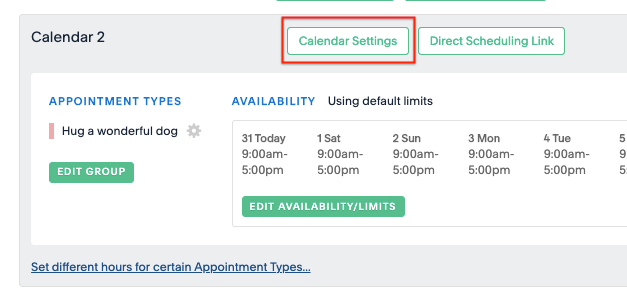 acuity scheduling pick time zone