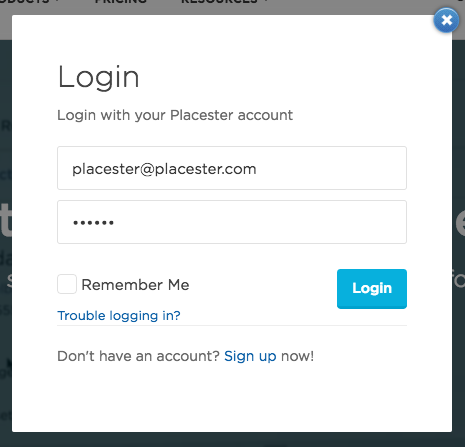 Logging into your Placester Account [Classic] - Placester Help ...