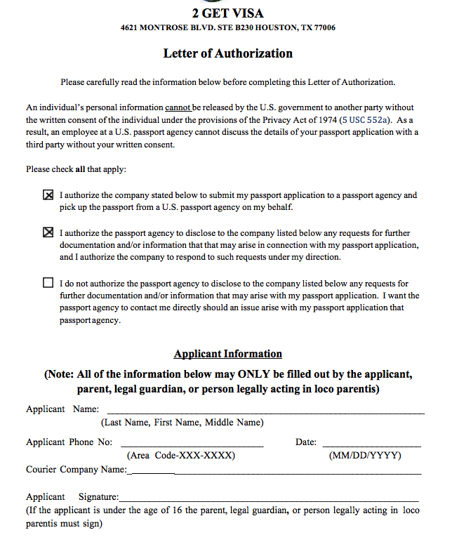 Why do I need to provide Authorization Letters to submit my USA ...