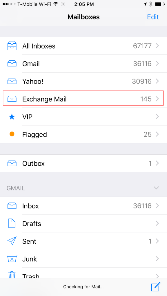 Exchange-mail-inbox