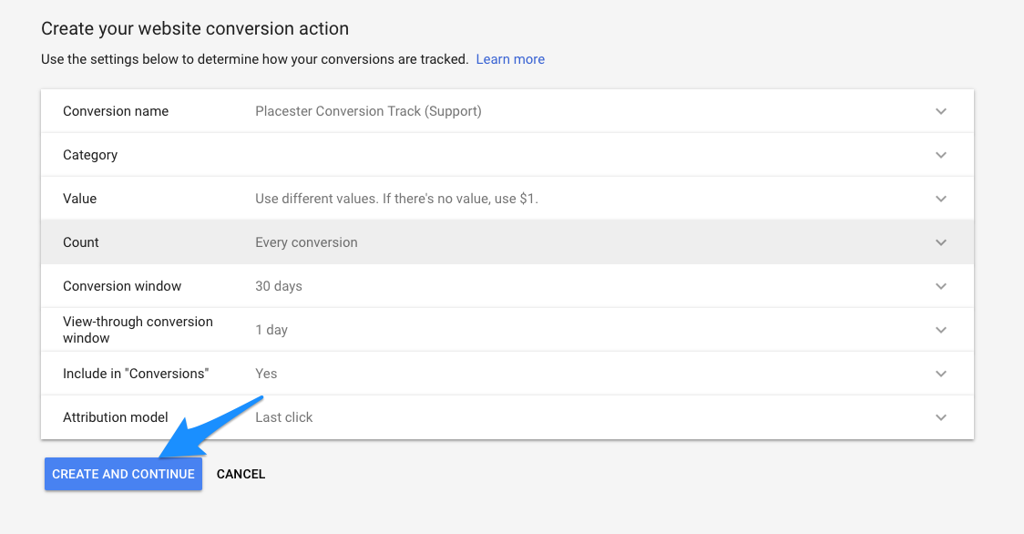 Adding Your Google Adwords Conversion Label And Id Classic Placester Help Knowledge Base Customer Support