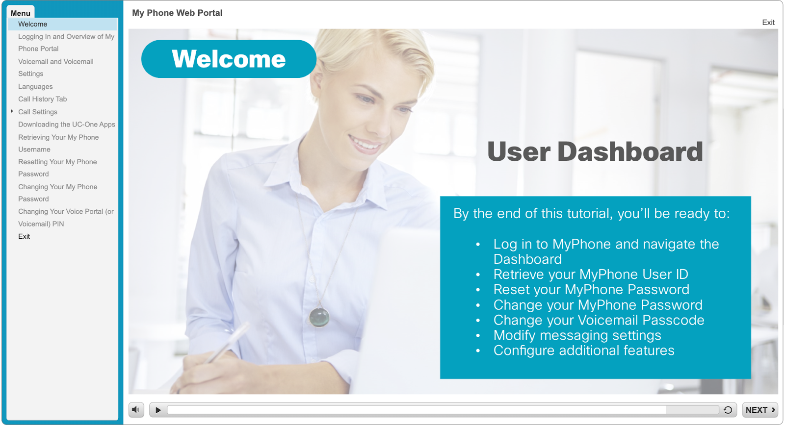 Basic user guide on features and login