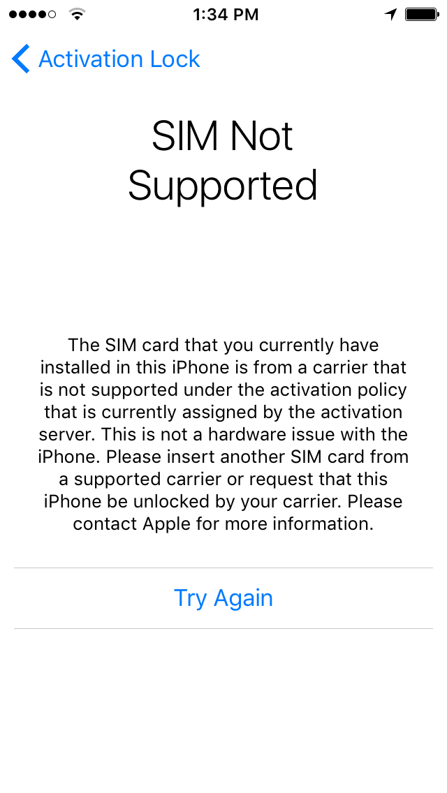 Image result for sim not supported