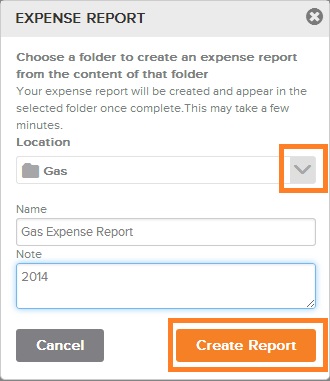 Neat Lightweight App Create an expense report - step 2