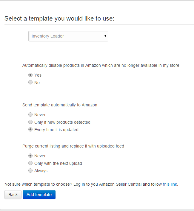 Amazon Adding The Amazon Marketplace Template Datafeedwatch Help Center