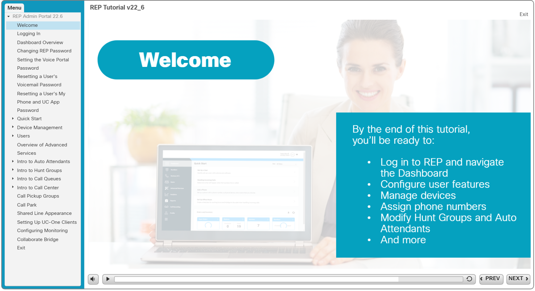 Admin user video guide of features and portal