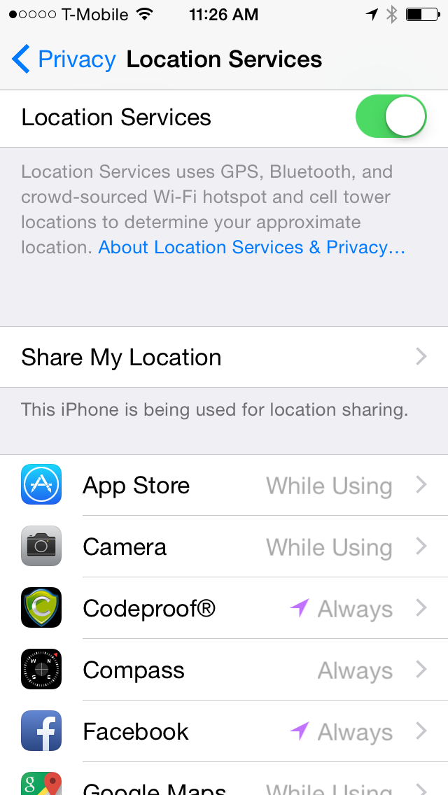 Enable location Service in iOS 8