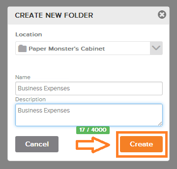 Neat Lightweight App Create folders - Step 2