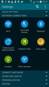 Data Usage control panel