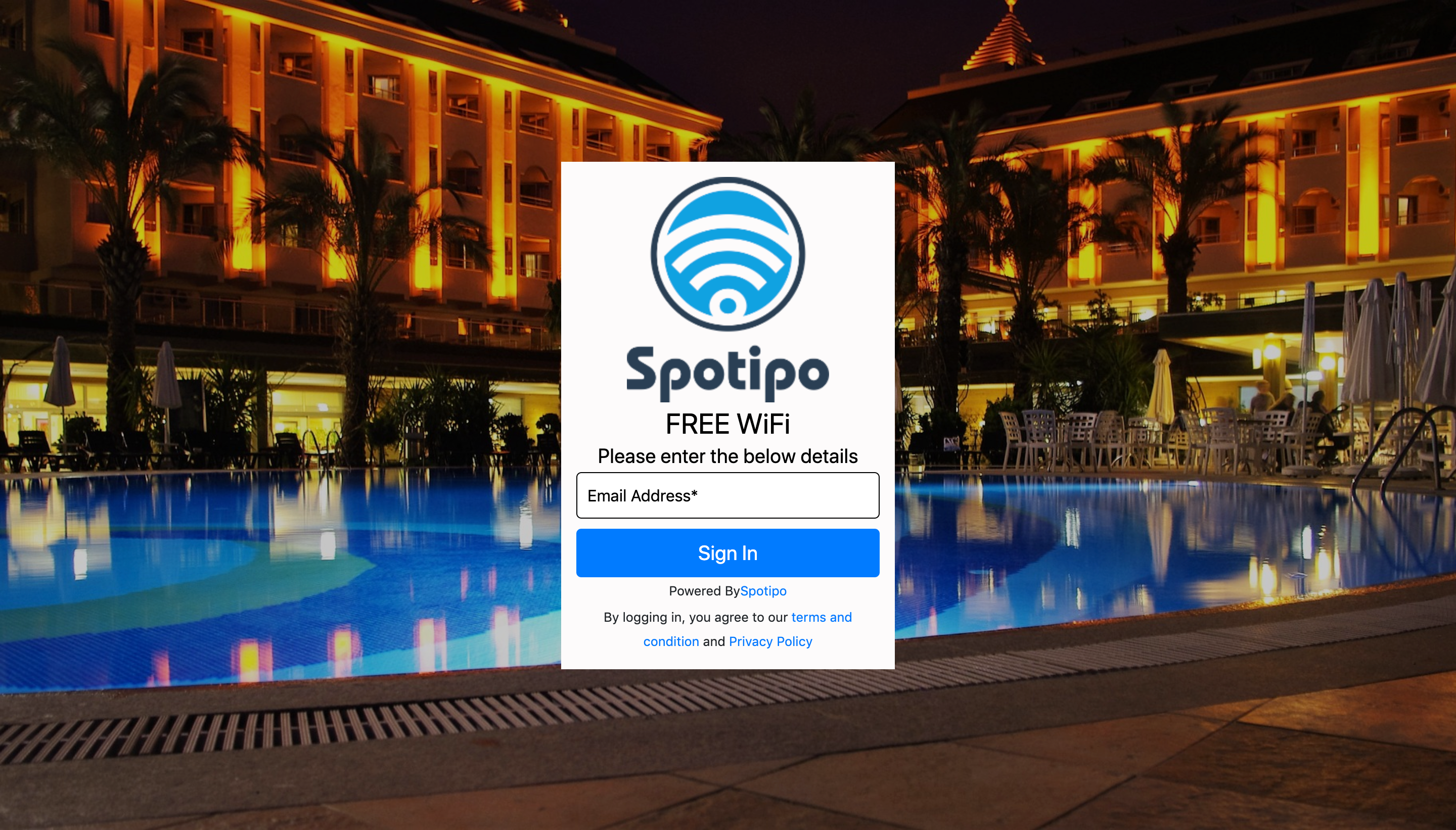 Unifi hotspot email capture