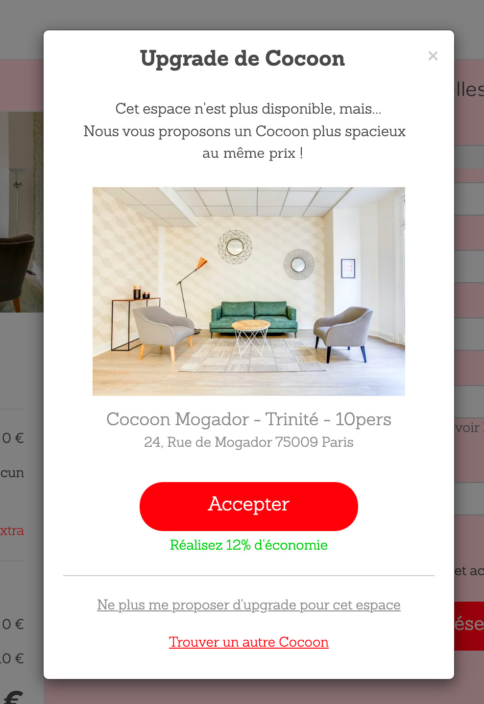 Upgrade - Refus