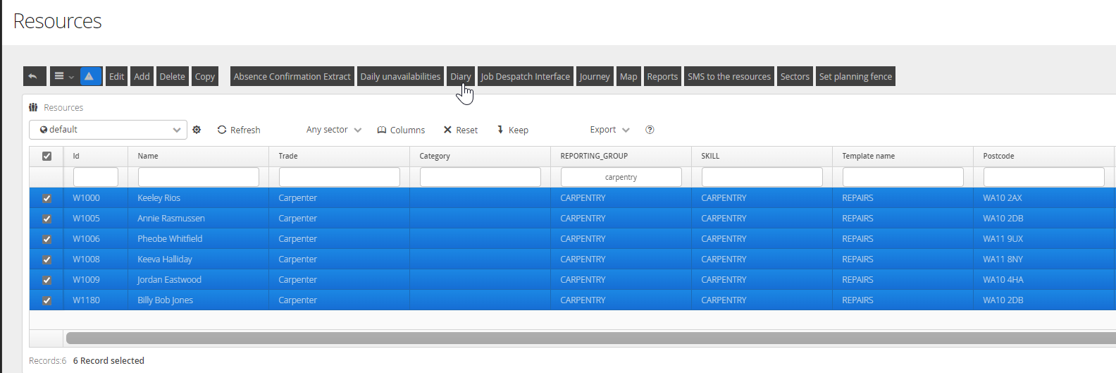 Graphical user interface, application, table Description automatically generated