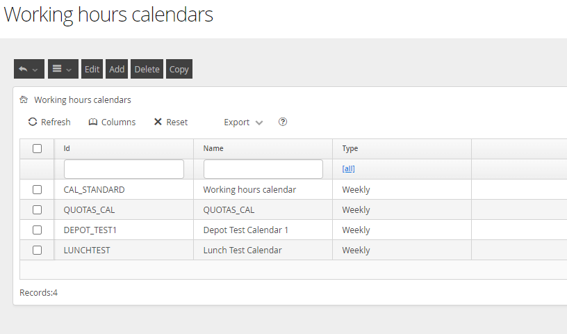 A screenshot of a calendar Description automatically generated