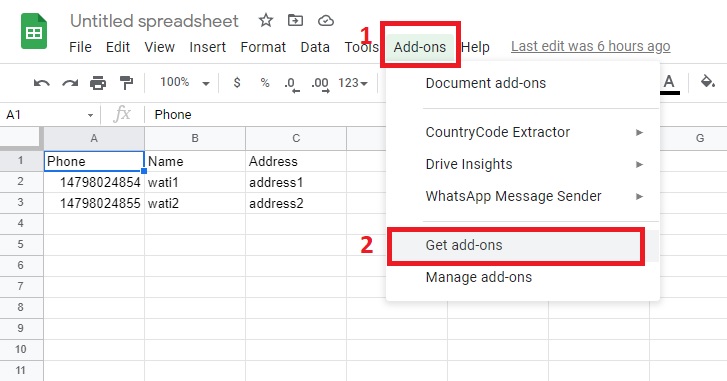 Como Instalar - Passo 2: Google Spreadsheet Sender. API WATI, WhatsApp