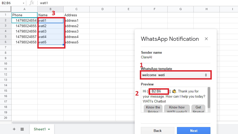 WATI - WhatsApp Team Inbox - API WhatsApp - CRM WhatsApp - Google Spreadsheet Sender WhatsApp