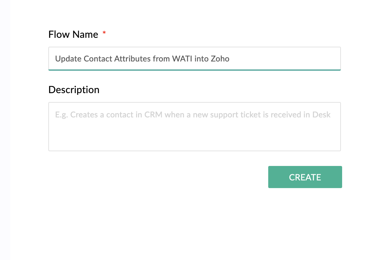 WATI - WhatsApp Team Inbox - API WhatsApp - CRM WhatsApp - Leads e Contatos Zoho CRM WhatsApp