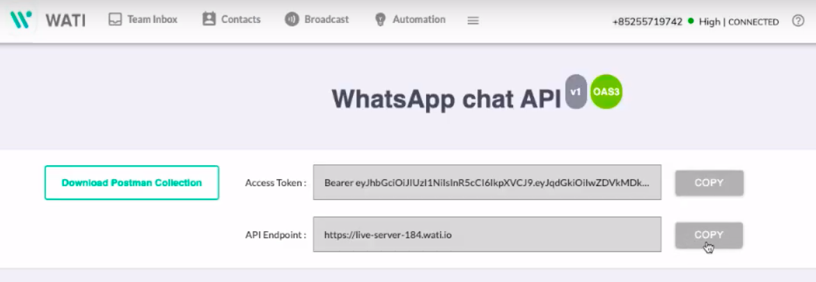 WATI - WhatsApp Team Inbox - API WhatsApp - CRM WhatsApp - Integração ZOHO