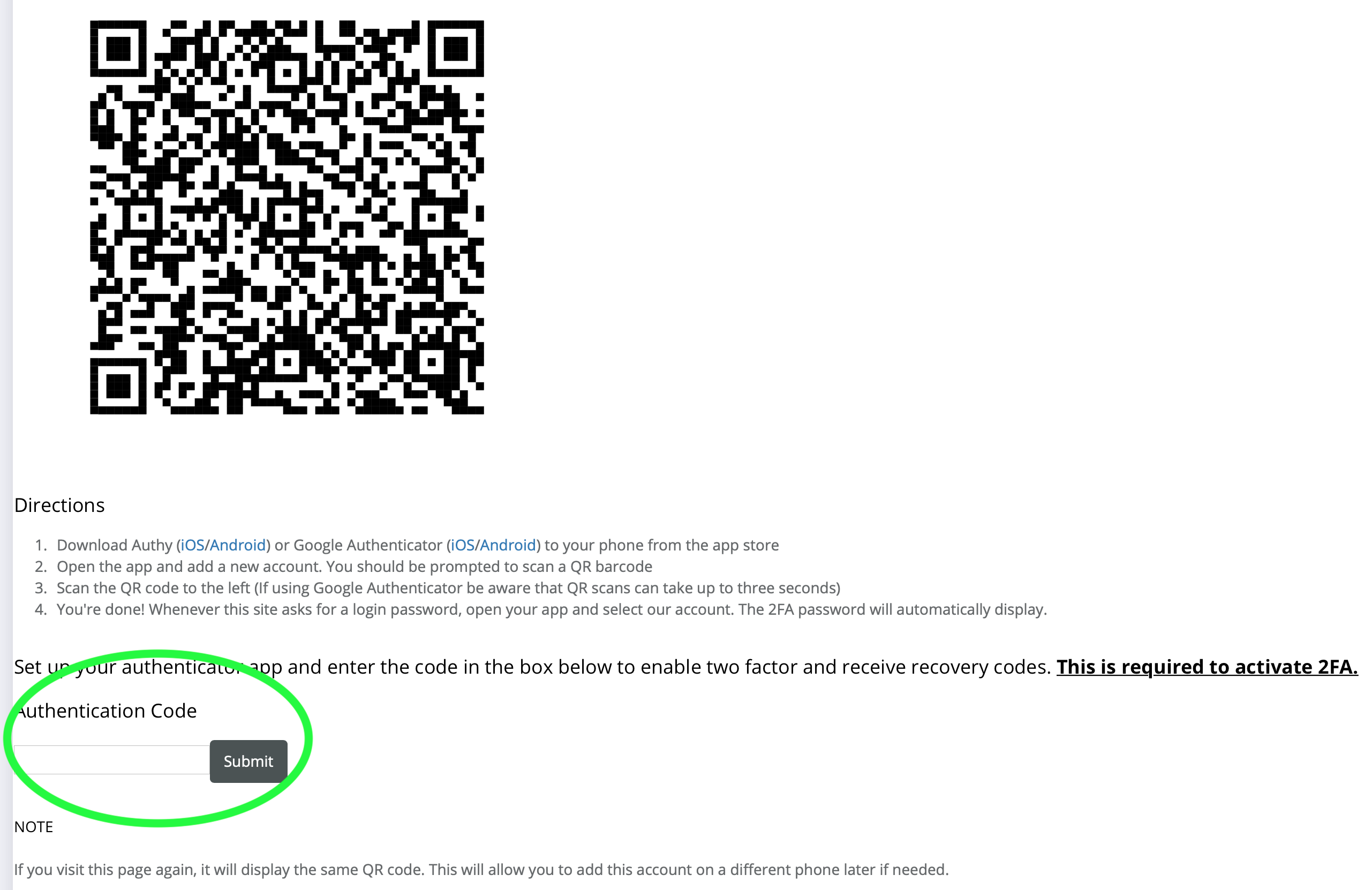 Securing your account with Two Factor Authentication (2FA)