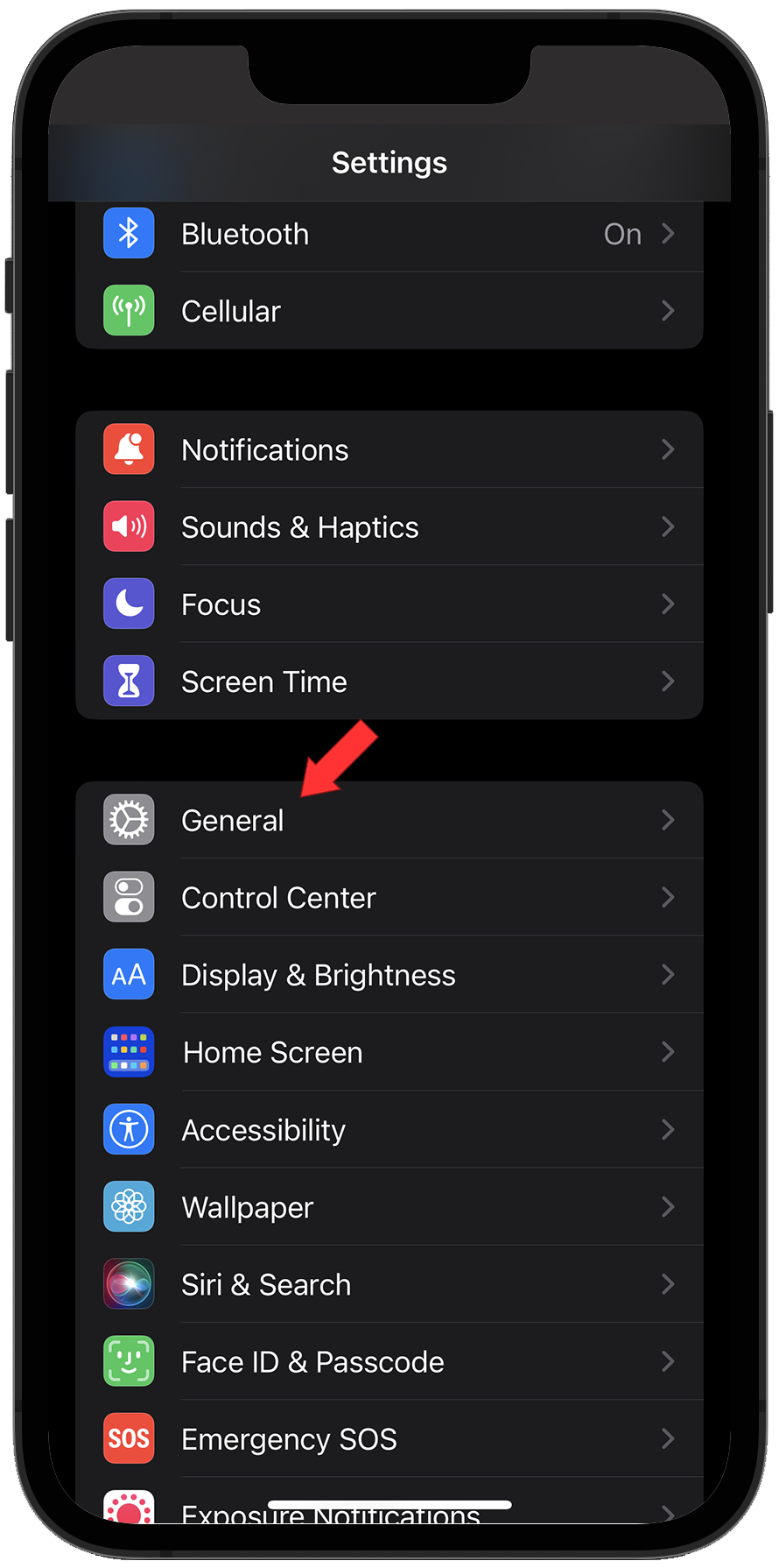 General in Settings