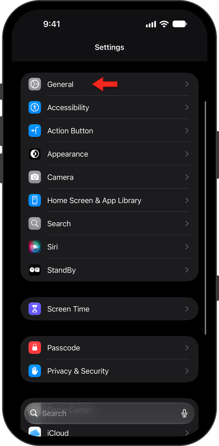 General in Settings