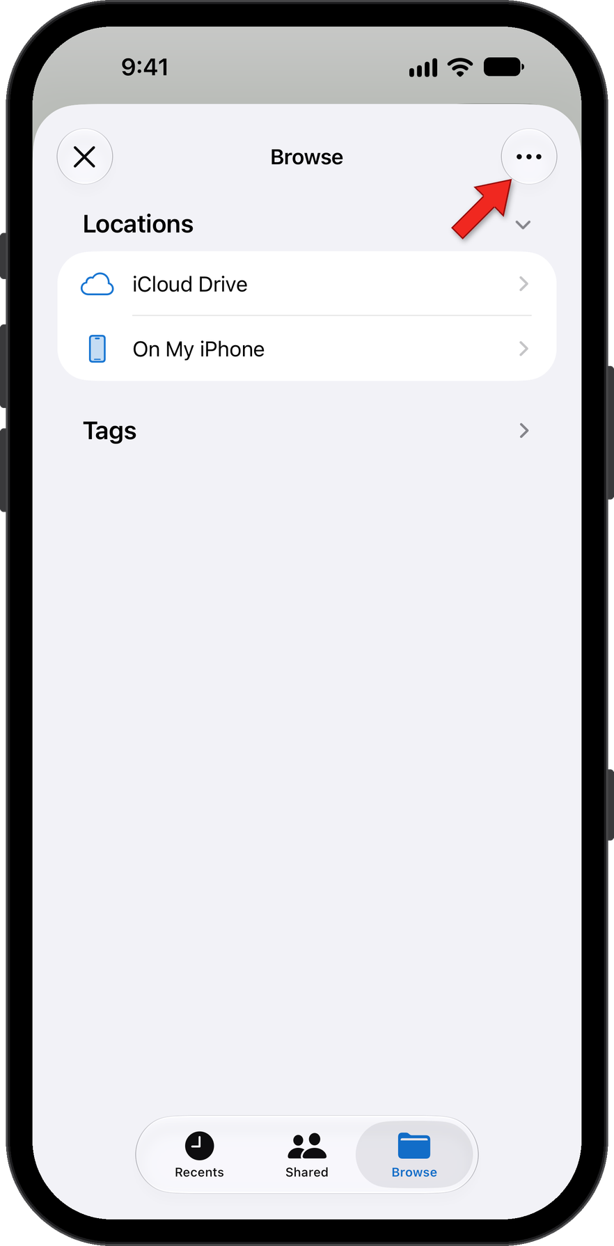 Edit location in Browse
