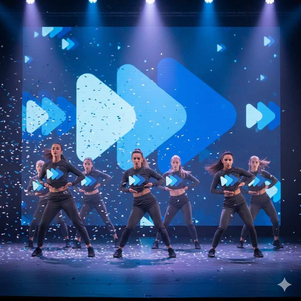 Dancers performing on stage